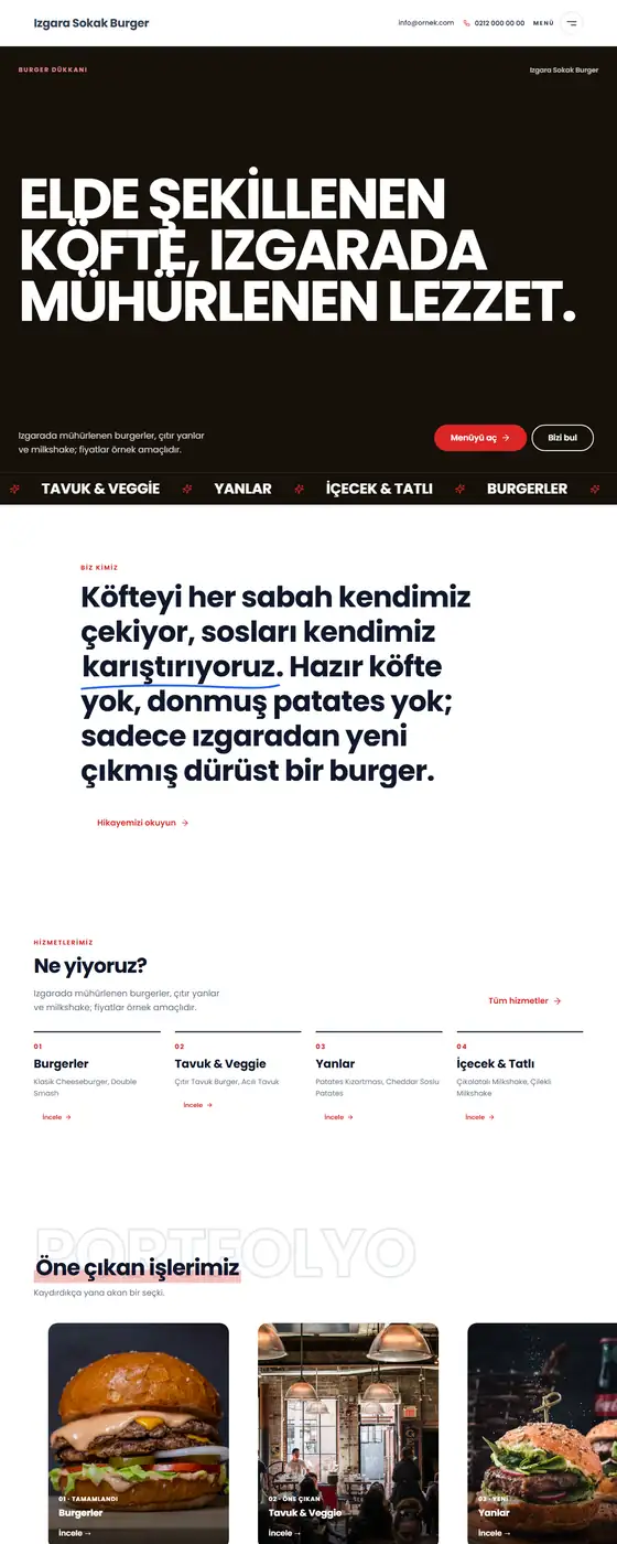 Izgara Sokak Burger demo ekran görüntüsü