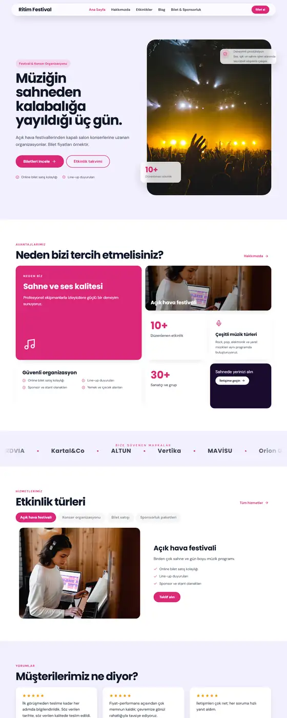Ritim Festival demo ekran görüntüsü