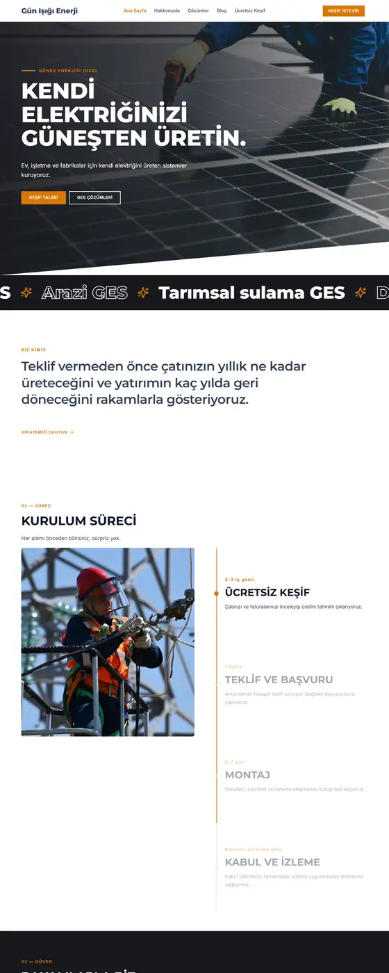 Gün Işığı Enerji demo ekran görüntüsü