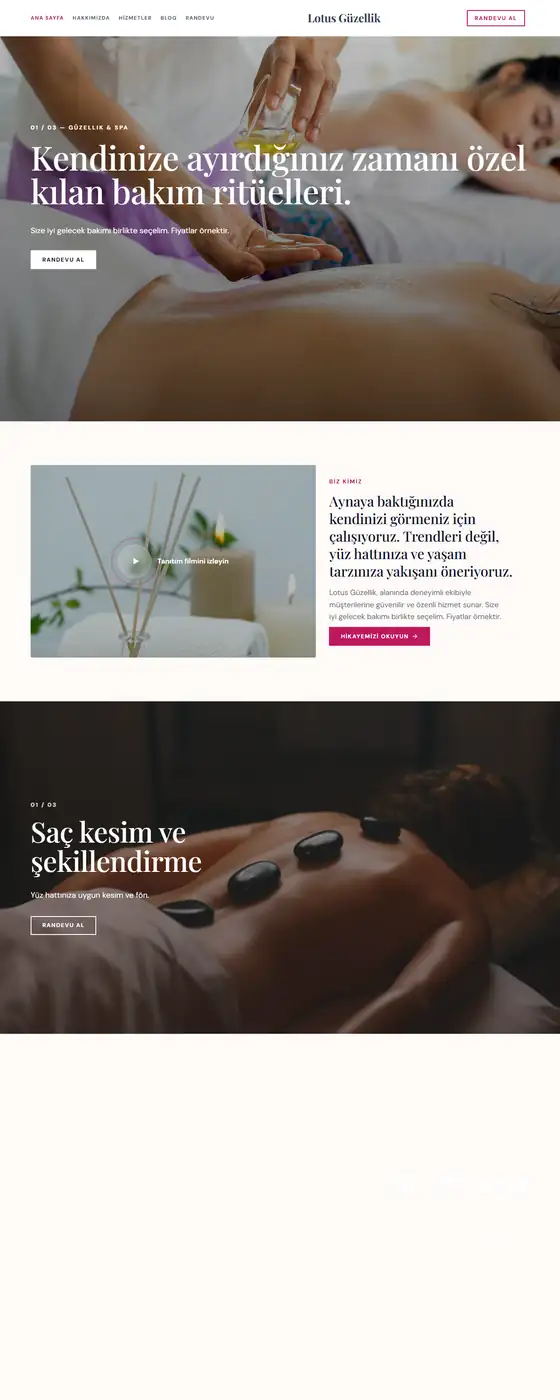 Lotus Güzellik demo ekran görüntüsü