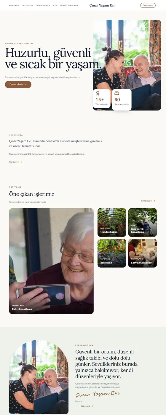 Çınar Yaşam Evi demo ekran görüntüsü
