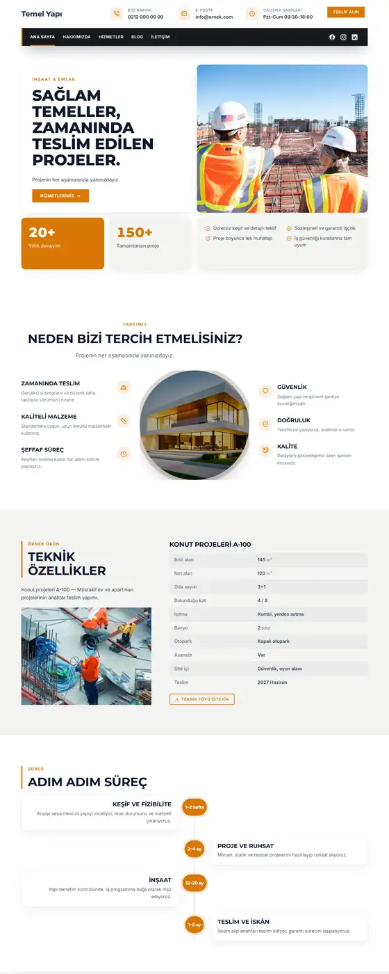 Temel Yapı demo ekran görüntüsü