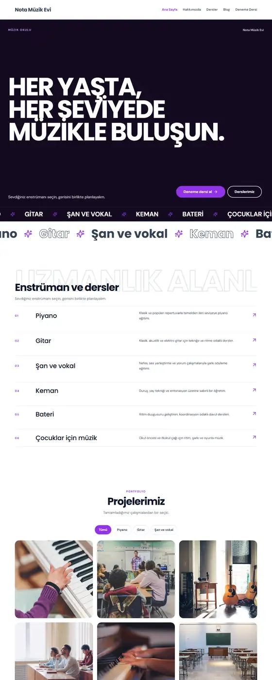 Nota Müzik Evi demo ekran görüntüsü