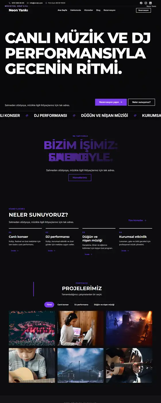 Neon Yankı demo ekran görüntüsü