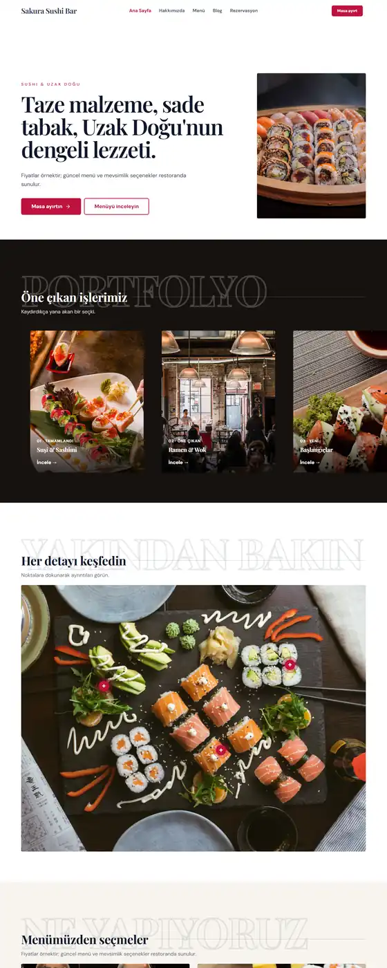 Sakura Sushi Bar demo ekran görüntüsü